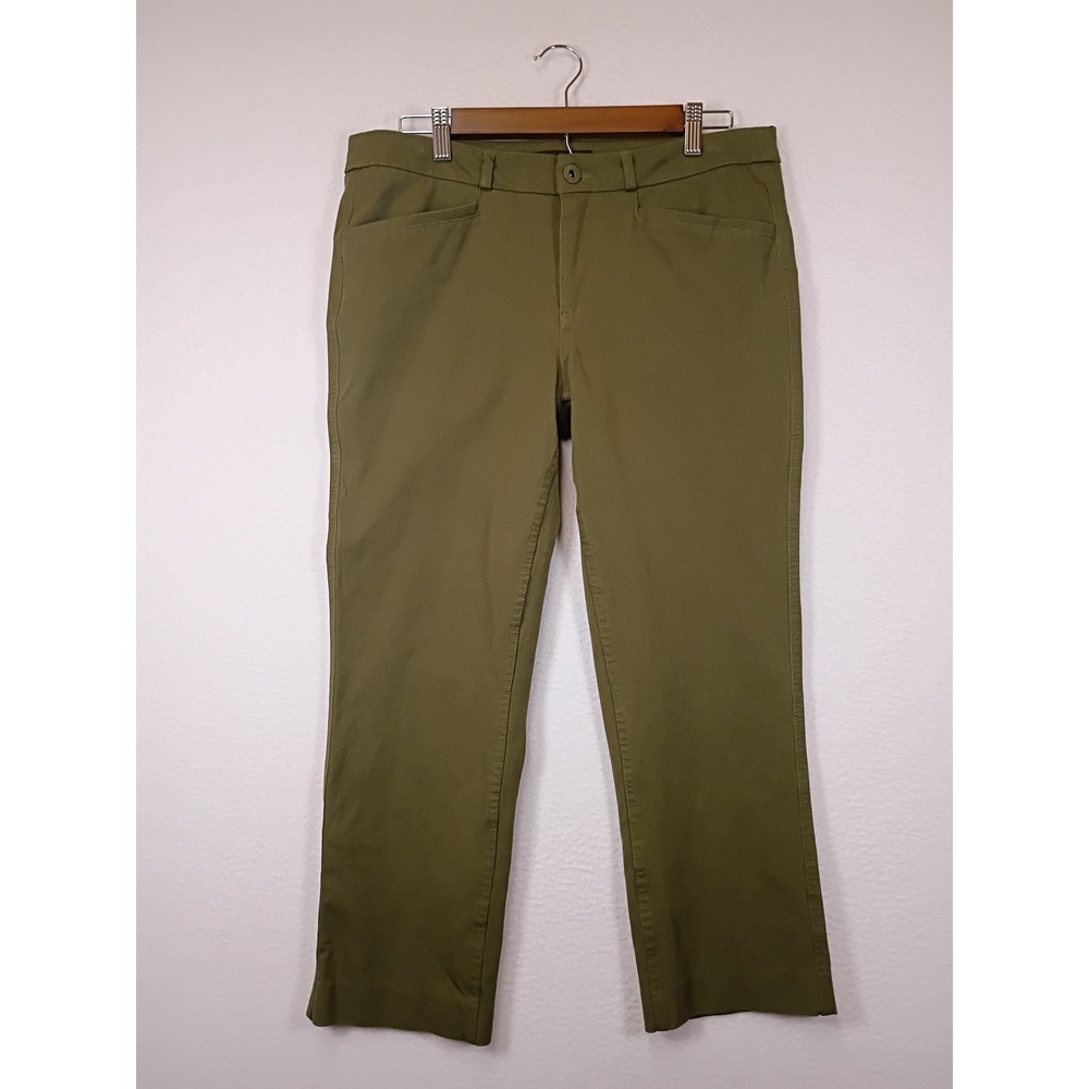 Business Casual Banana Republic Womens 8 Olive Green Stretch Chino Pants